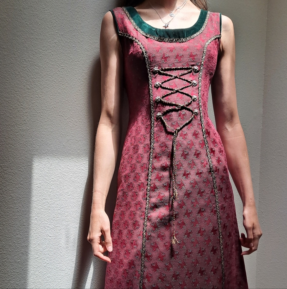 Traditional German Brocade Princess Dress